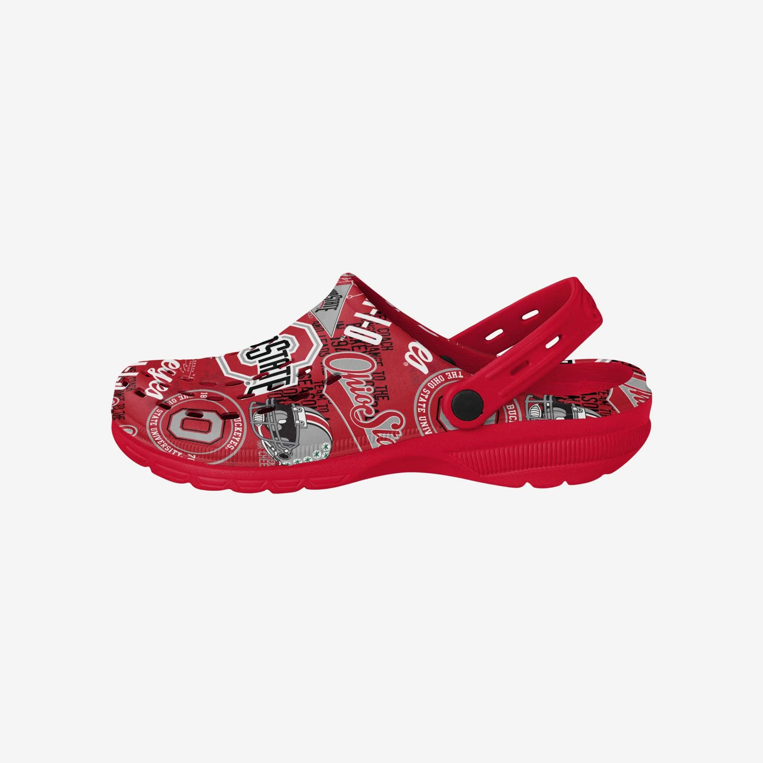 Ohio State Buckeyes Historic Print Clog With Strap
