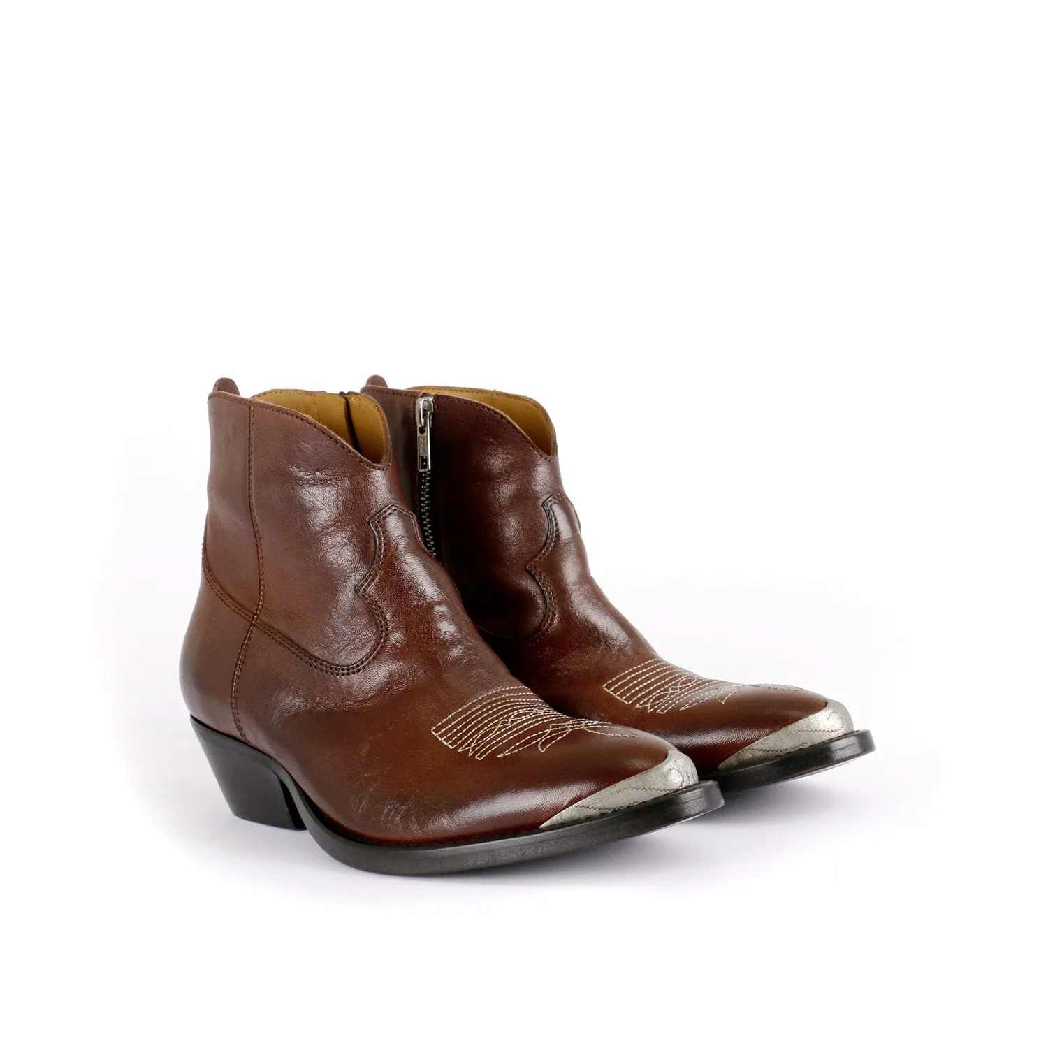OLSEN LEATHER BROWN