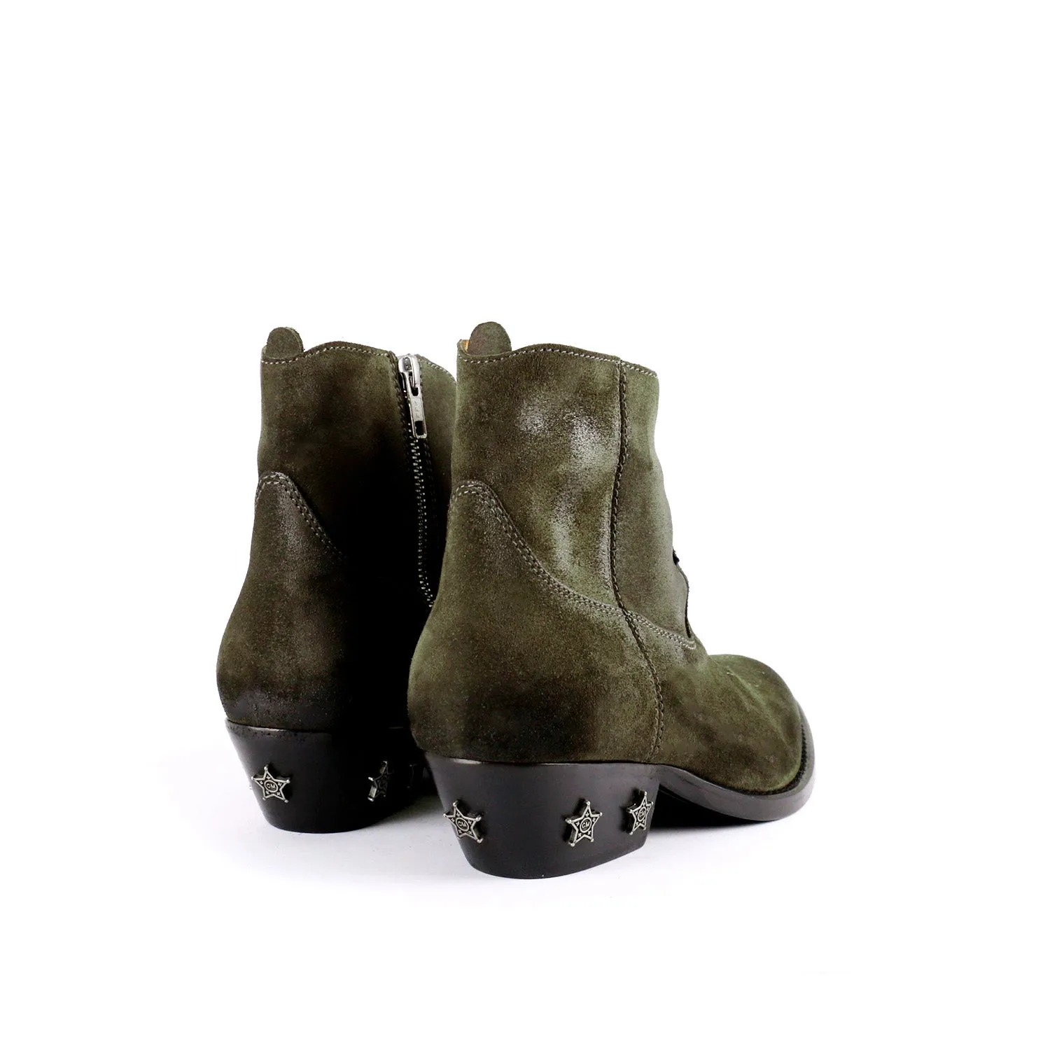 OLSEN SUEDE GREEN KHAKI
