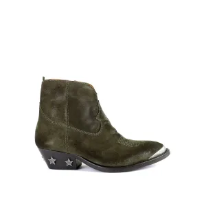 OLSEN SUEDE GREEN KHAKI