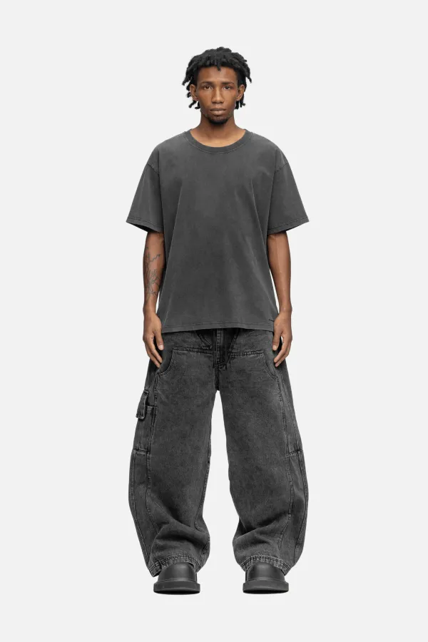 OVERSIZED T-SHIRT WASHED BLACK