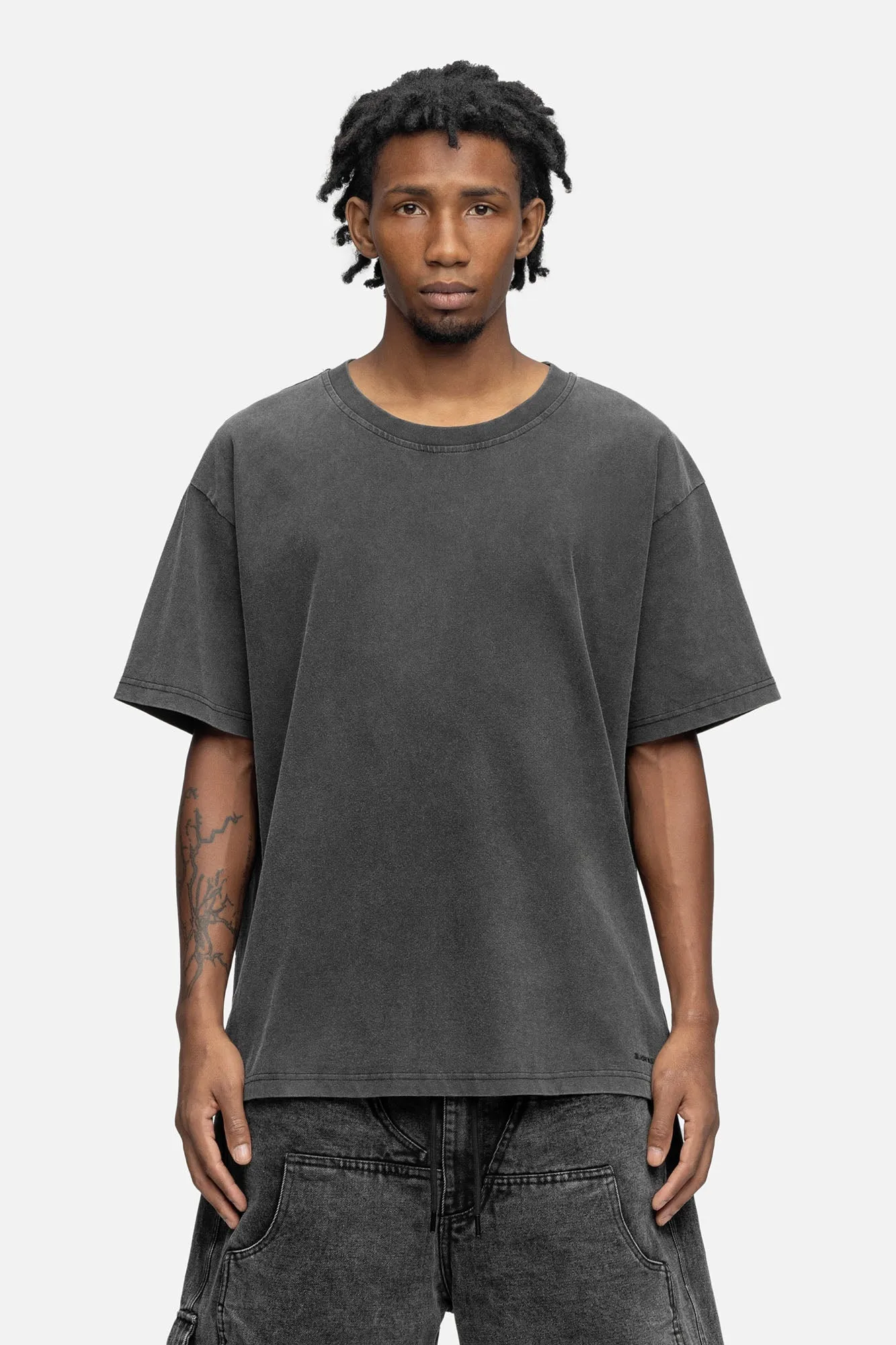 OVERSIZED T-SHIRT WASHED BLACK