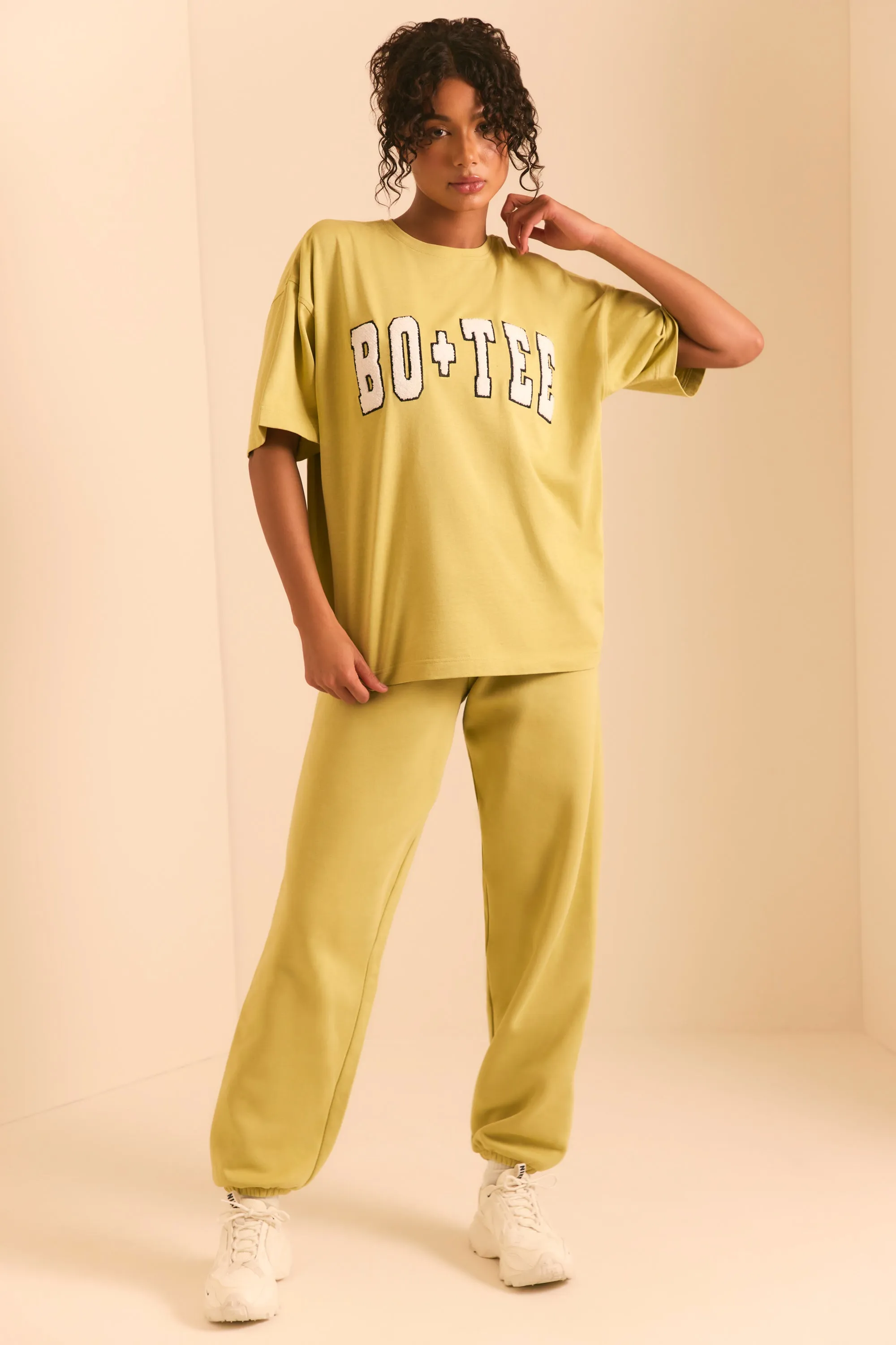 Pacific - Petite Relaxed Fit Joggers in Matcha Green