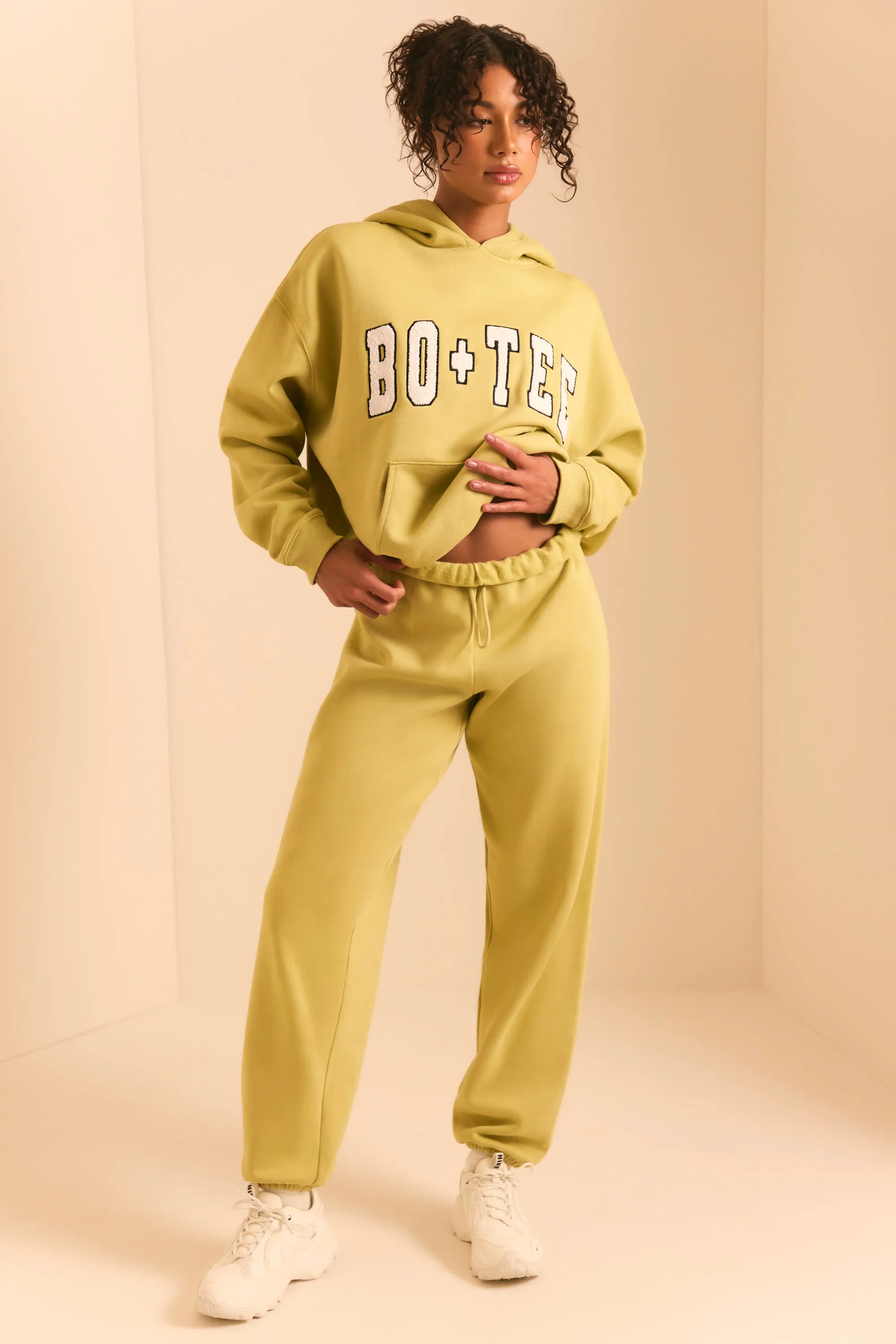 Pacific - Petite Relaxed Fit Joggers in Matcha Green