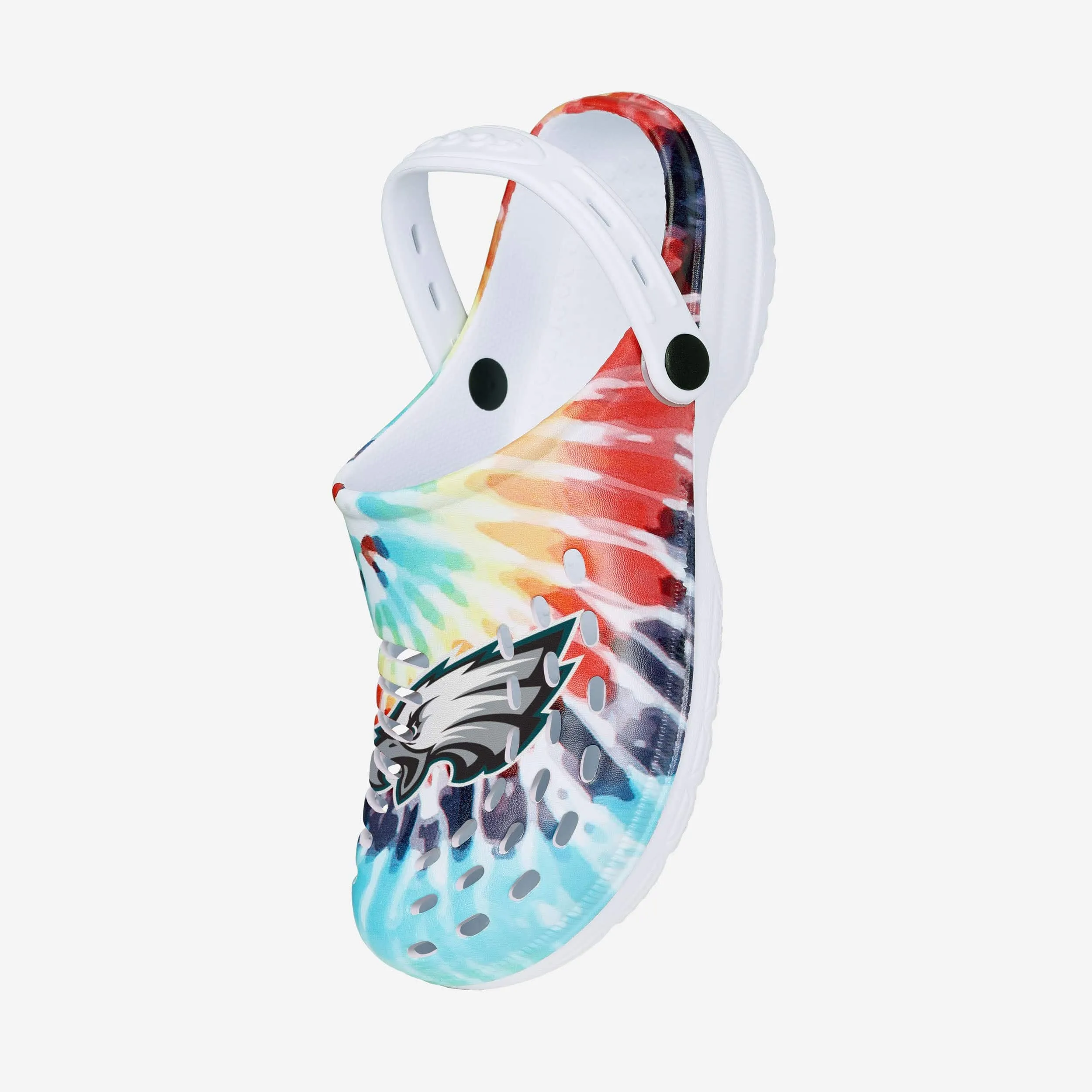Philadelphia Eagles Womens Tie-Dye Clog With Strap
