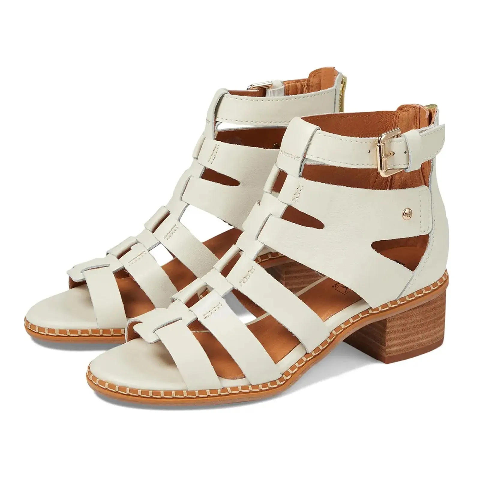 Pikolinos Blanes Leather Women's Gladiater Heel Sandals