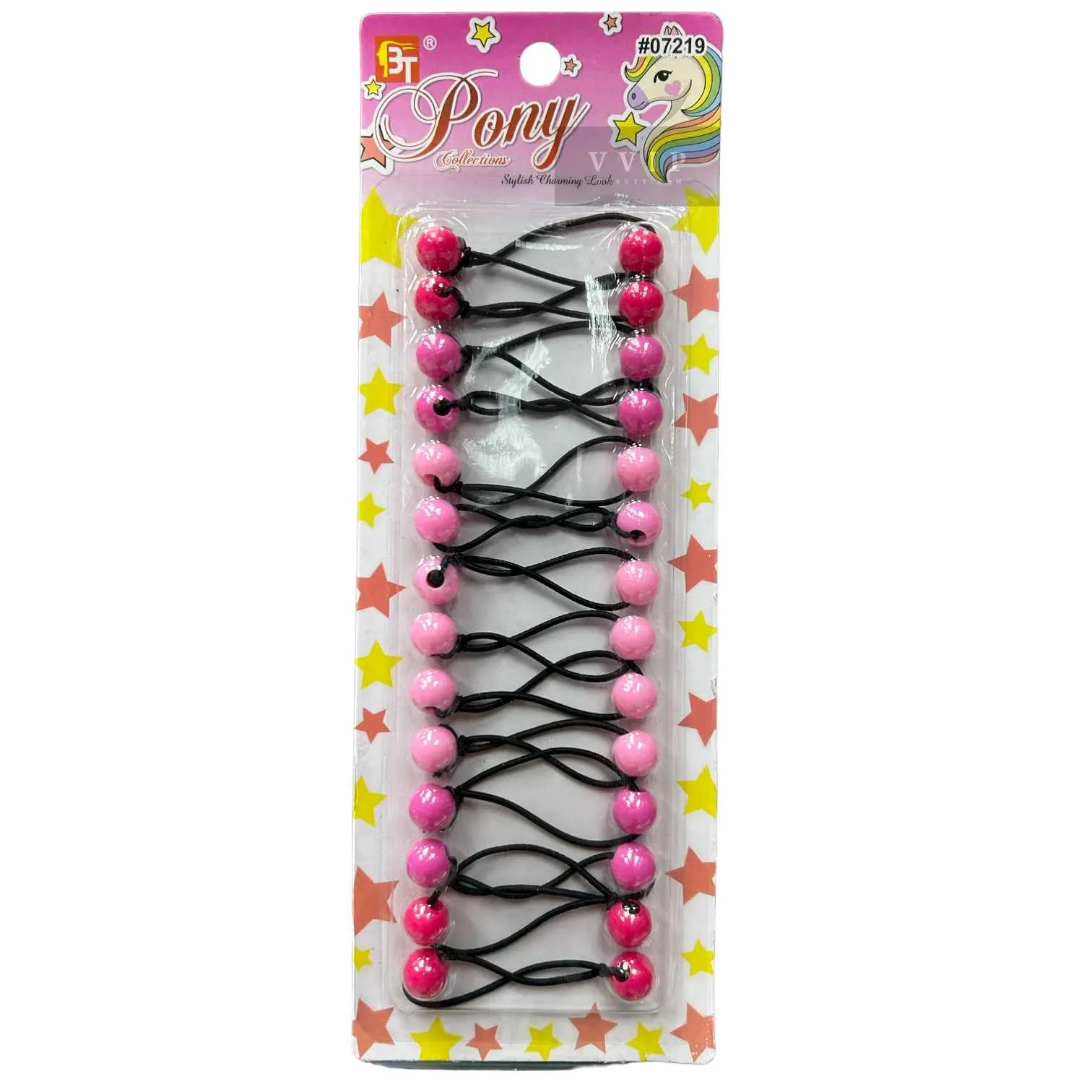 Ponytail Holders 12 mm (KIDS)-14PCS #07219 (31.134)