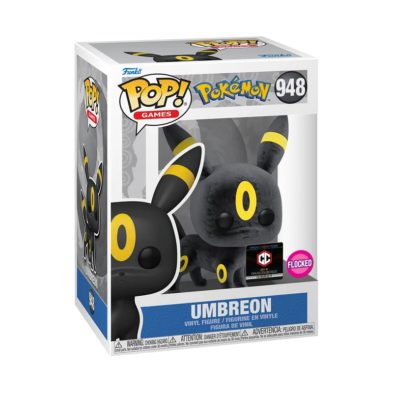 Pop! Games: Pokémon - Umbreon #948 (Flocked) (Chalice Collectibles Exclusive)