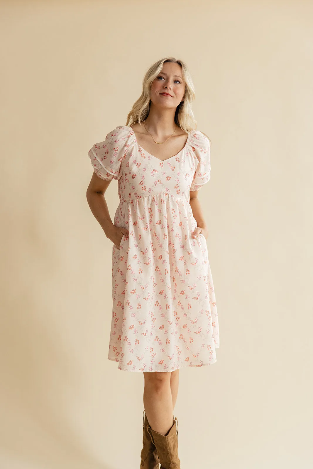 Prue Bubble Sleeve Dress