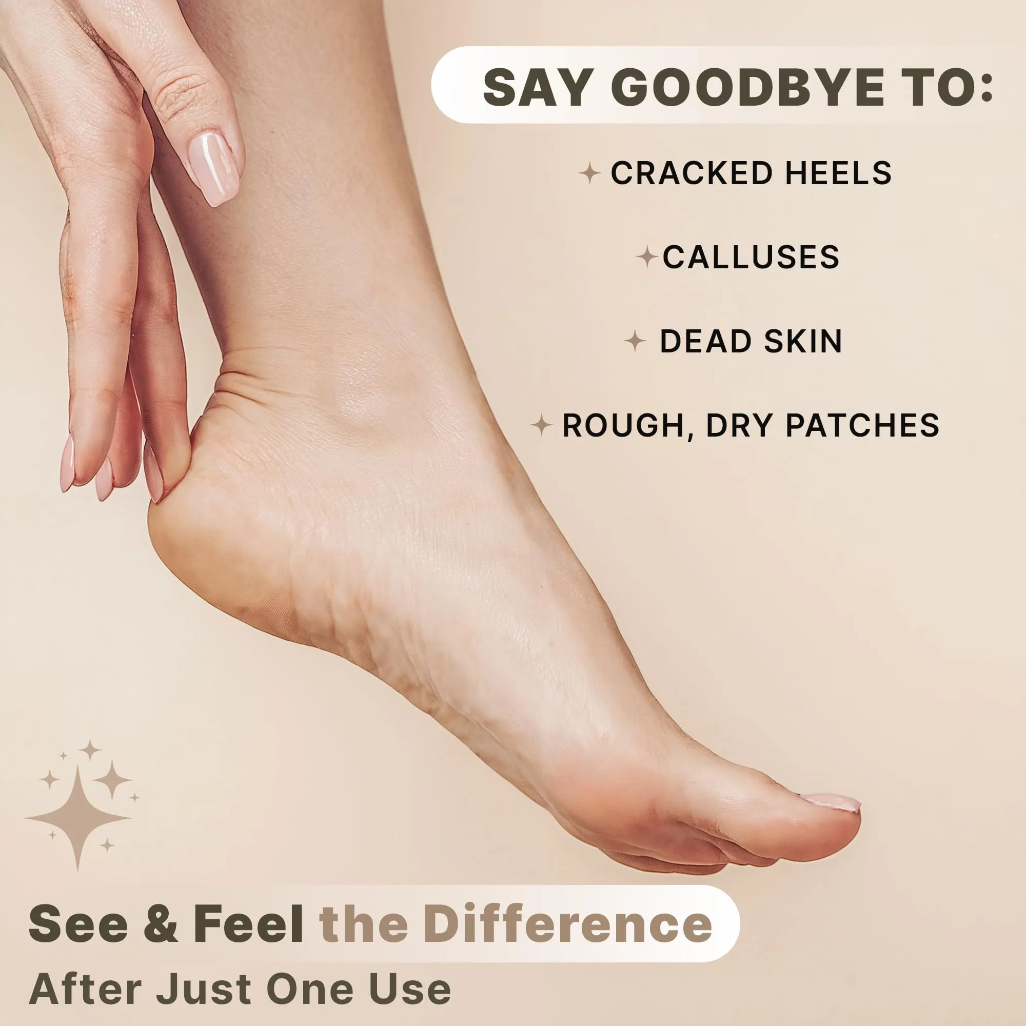 Pumice Stone for Feet - Natural Lava Stone Foot Exfoliator, Callus Remove for Feet, Hands & Dead Skin, Foot Scrubber for Pedicure & Cracked Heels, Strong & Durable Design for Smooth & Soft Feets