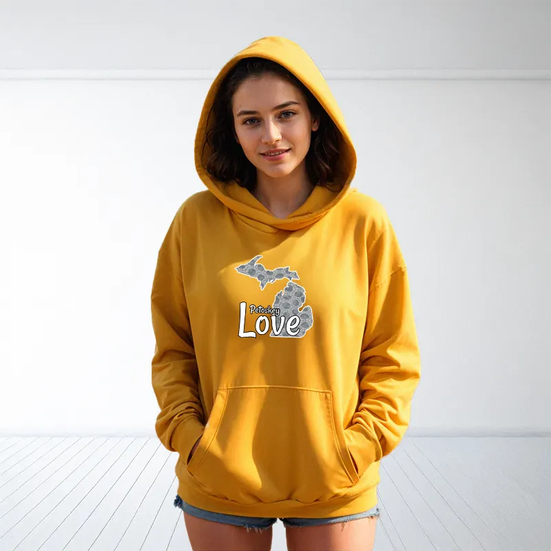 "Petoskey Love" Relaxed Fit Classic Unisex Hoodie