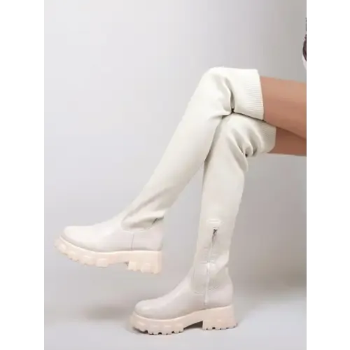 Red Platform Boots