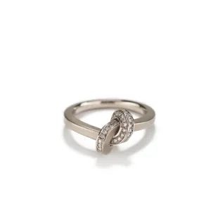 Relaxed Knot in White Gold Ring~3.2mm
