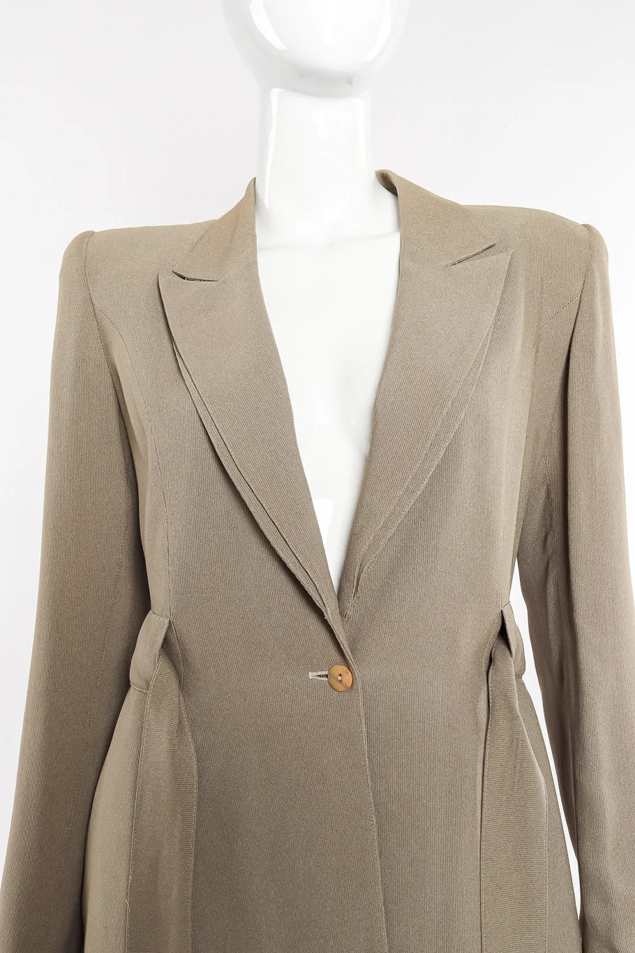 Relaxed Tie-Front Jacket & Pant Suit