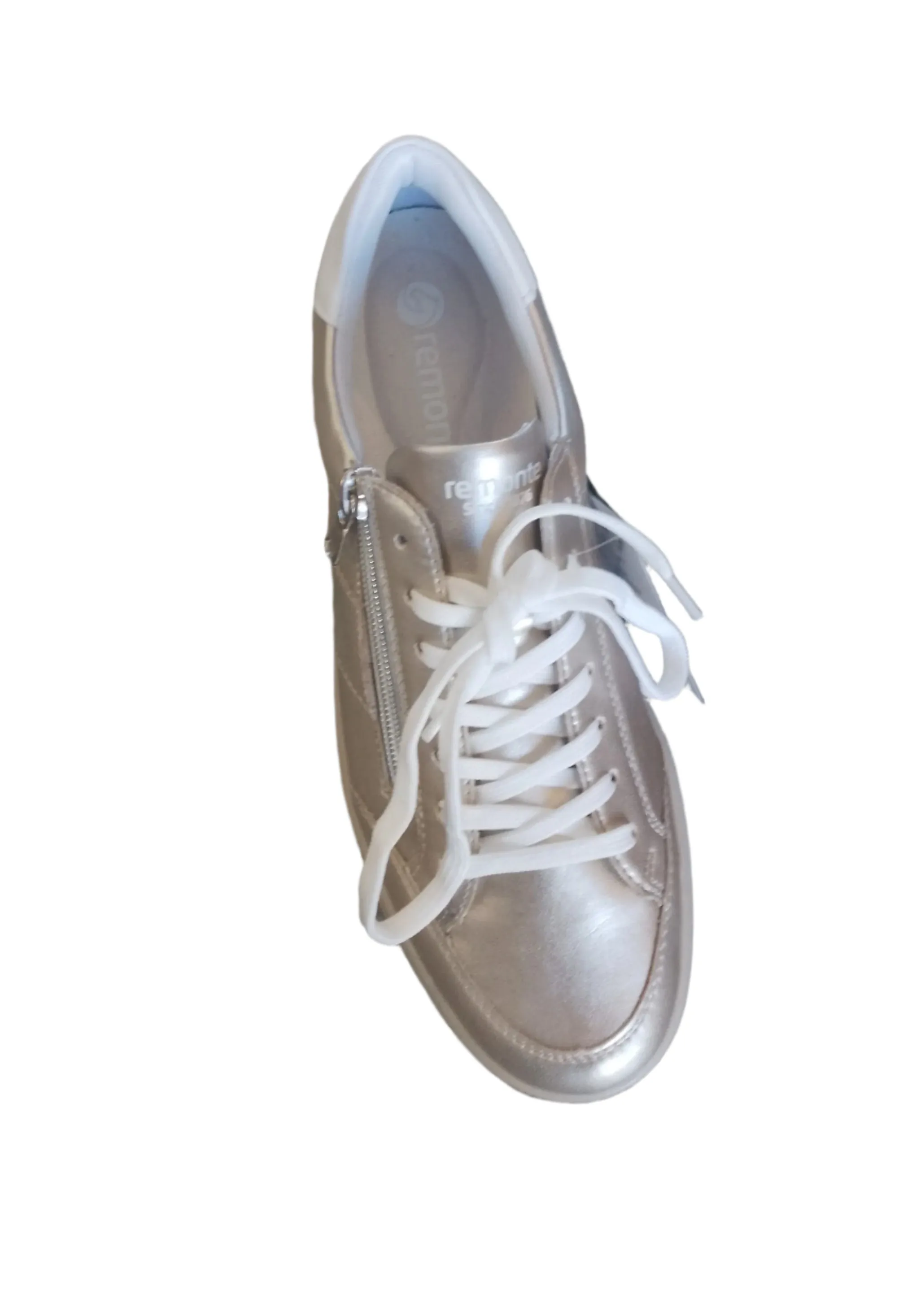 Remonte Pale Gold Leather Trainers