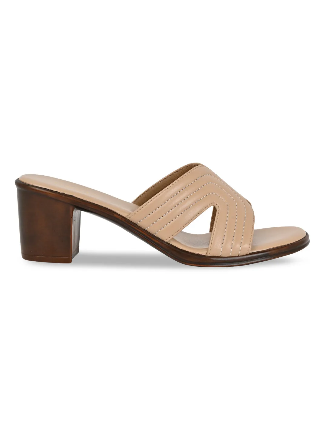 Rocia By Regal Beige Women Block Heel Sandals