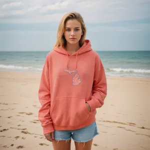 SALE "Michigan Fishing" Relaxed Fit Classic Unisex Hoodie