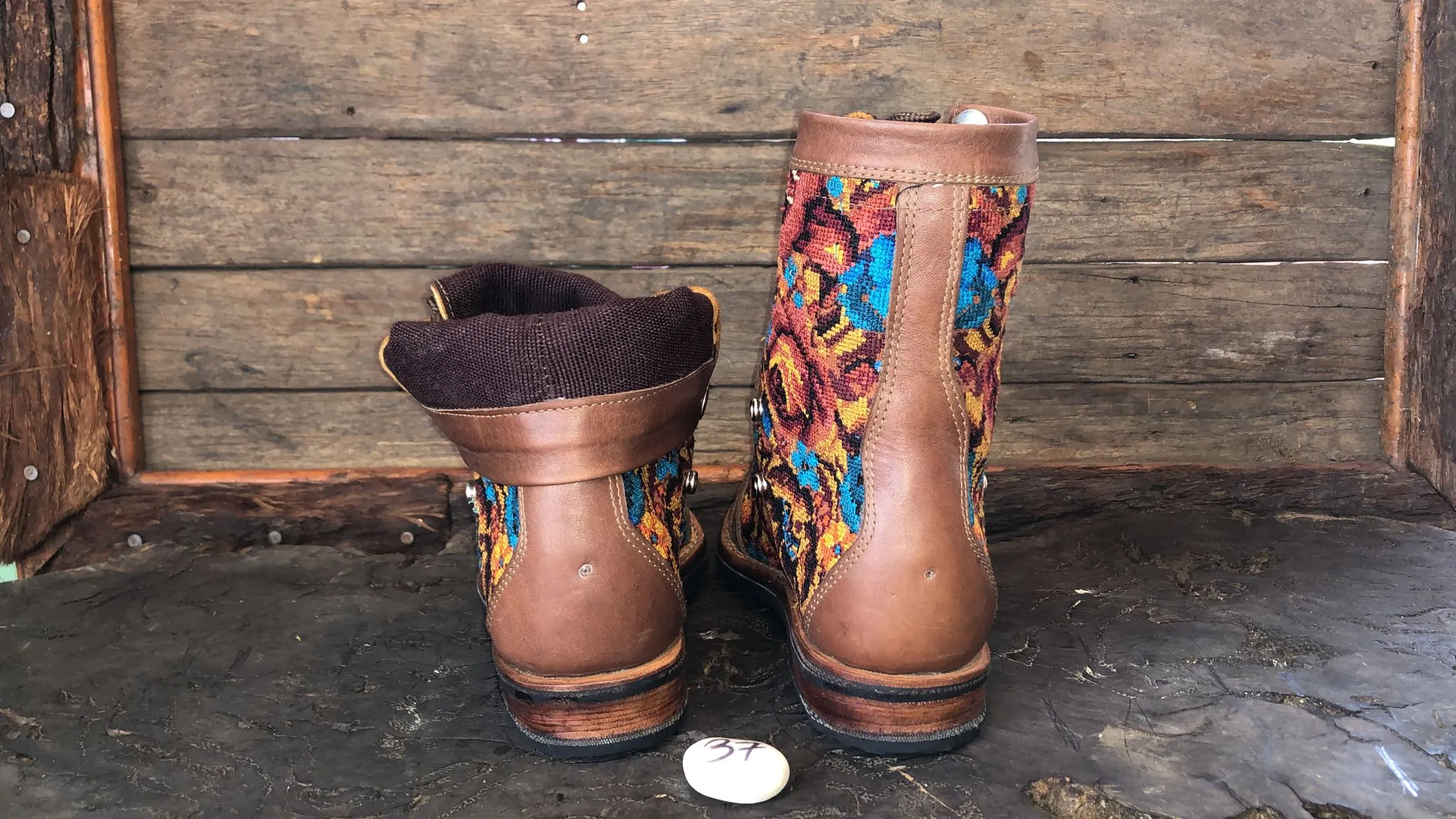Size 37 Gypsy Boots - Autumn Rose Garden