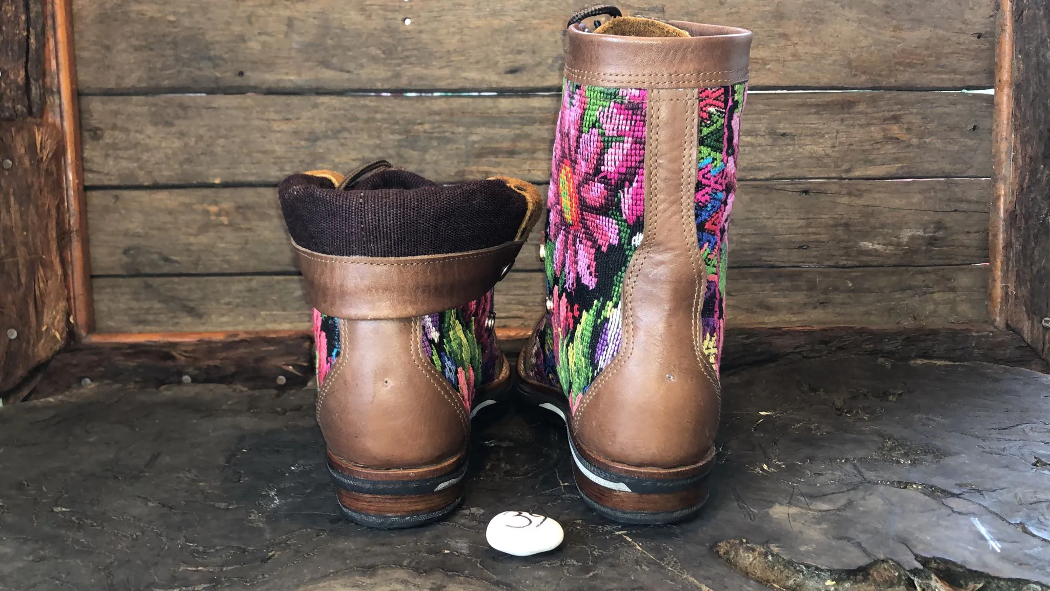 Size 39 Gypsy Boots - Flower Garden