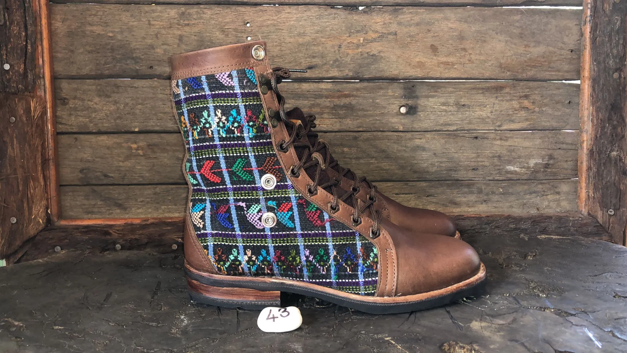 Size 43 Gypsy Boots - Flying Cranes
