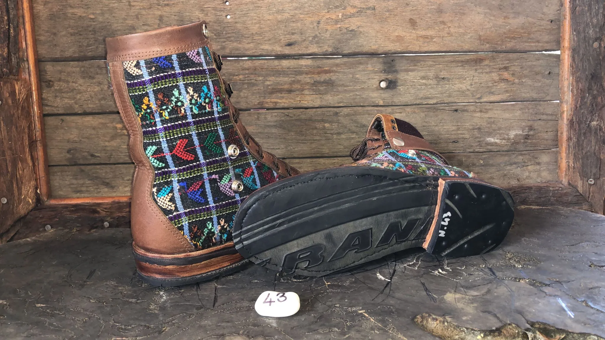 Size 43 Gypsy Boots - Flying Cranes