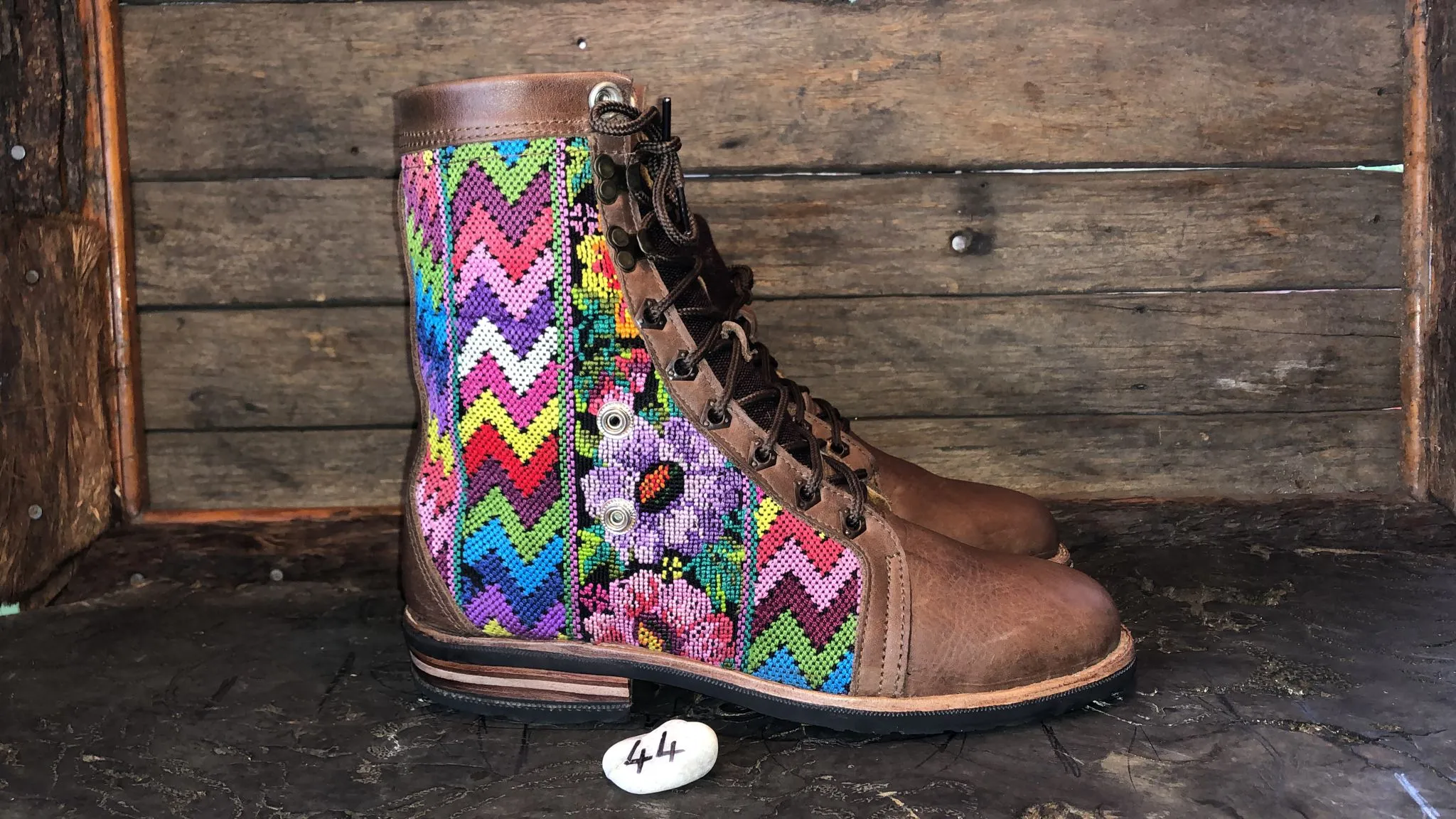 Size 44 Gypsy Boots - Flowers and Arrows