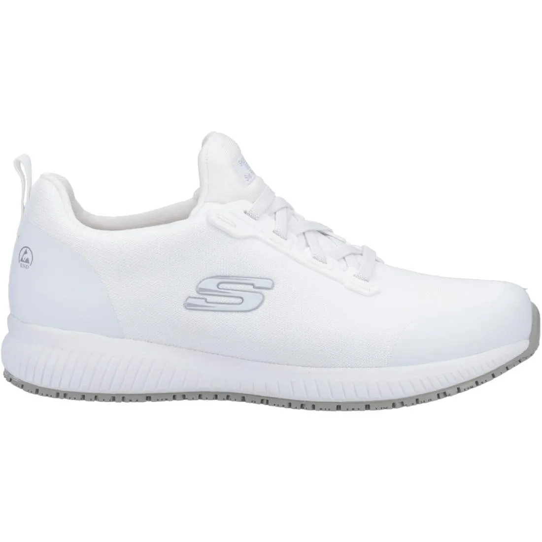 Skechers Slip Resistant Squad Myton Trainers White 47.5