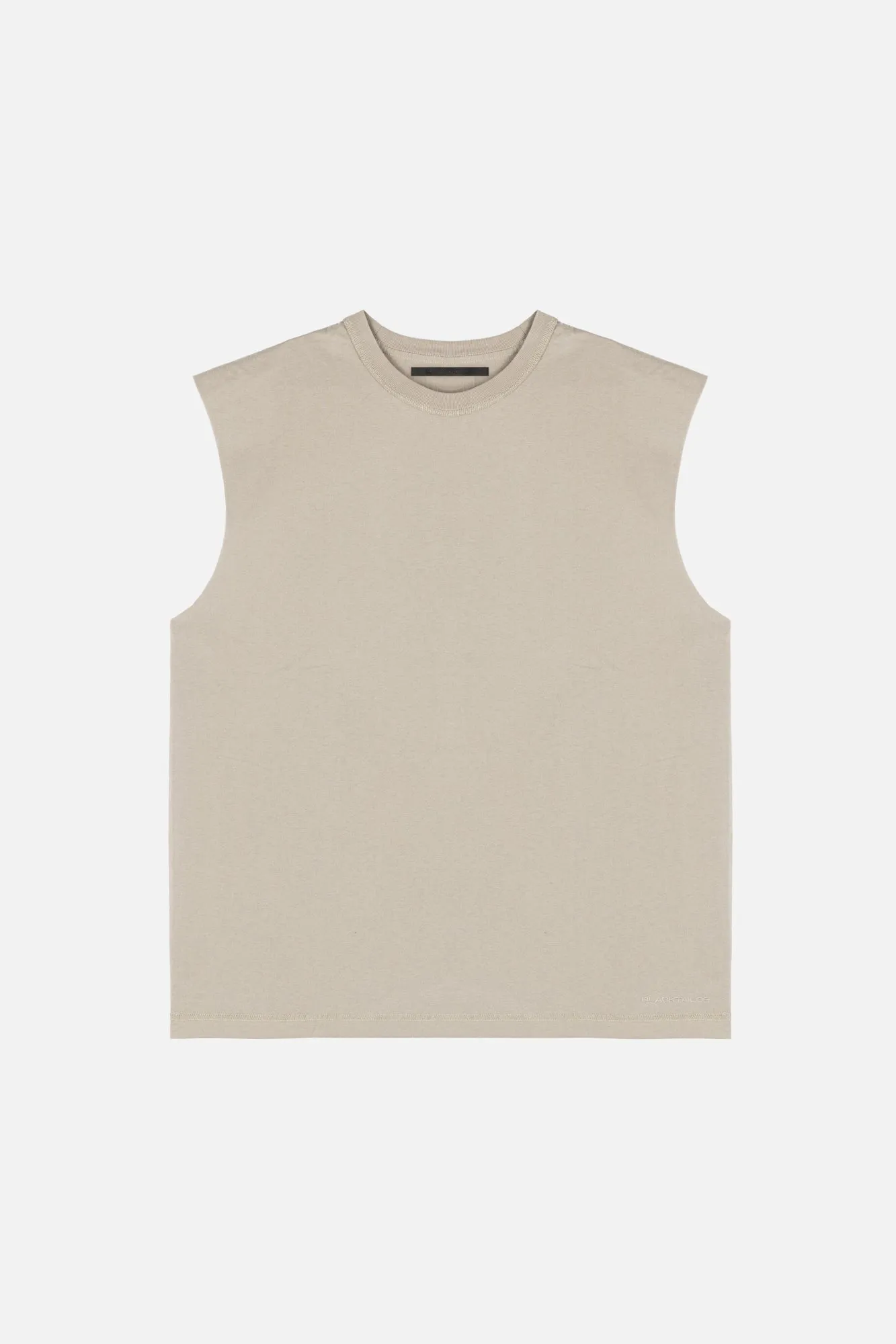 SLEEVELESS T-SHIRT CEMENT