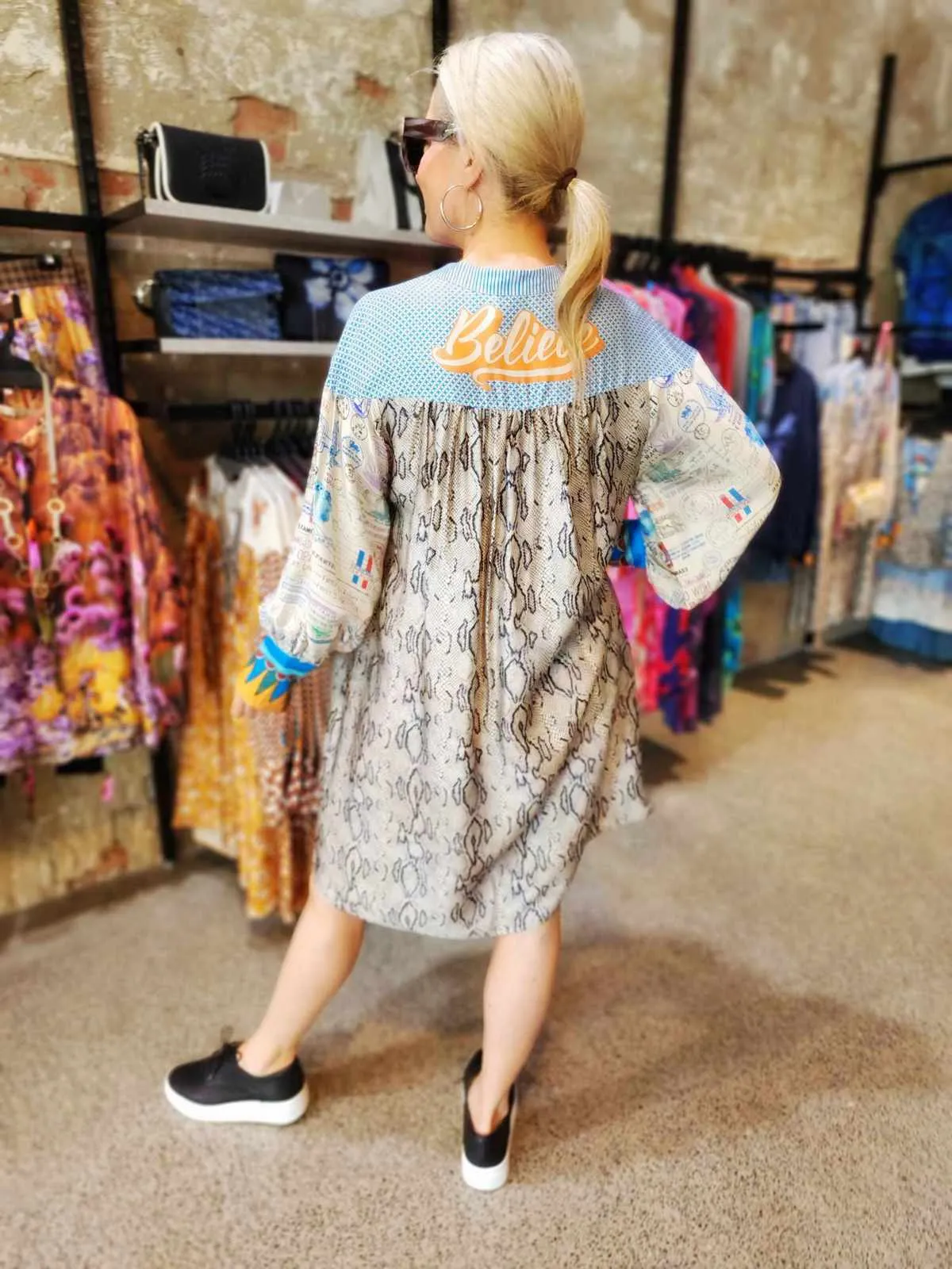 Snake Charmer Midi Dress