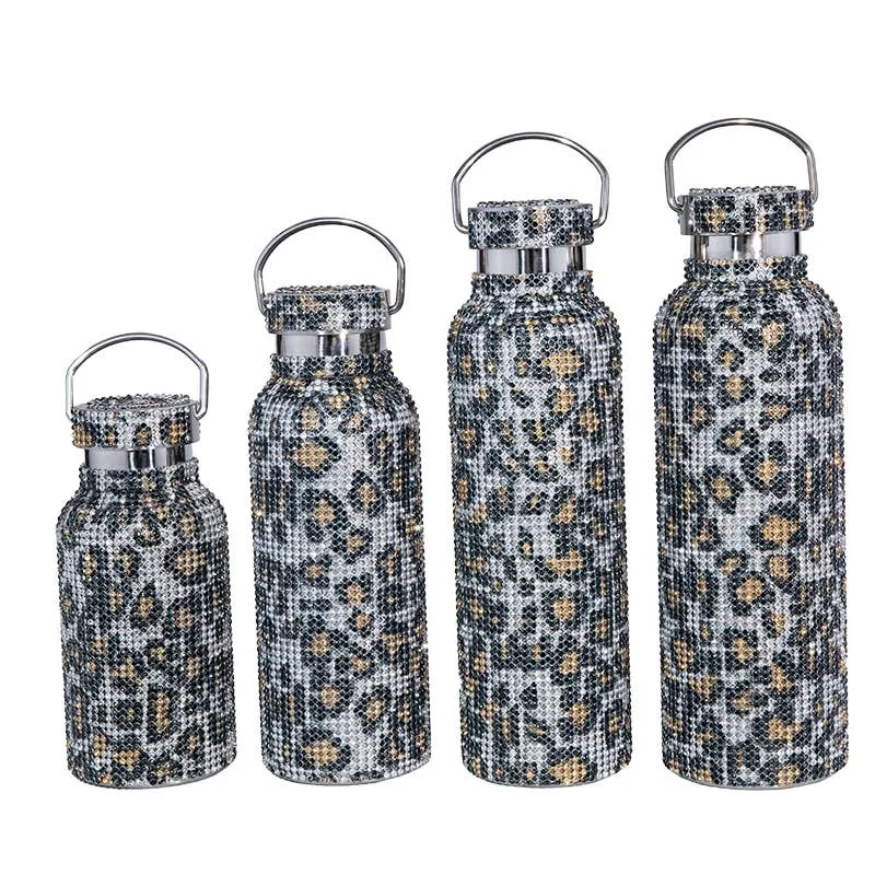 Sparkle Rhinestone Water Bottle ONE only 20 OZ Pink
