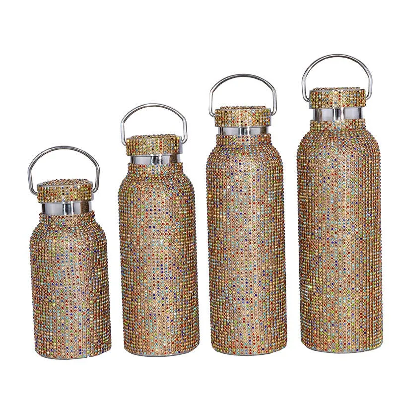 Sparkle Rhinestone Water Bottle ONE only 20 OZ Pink