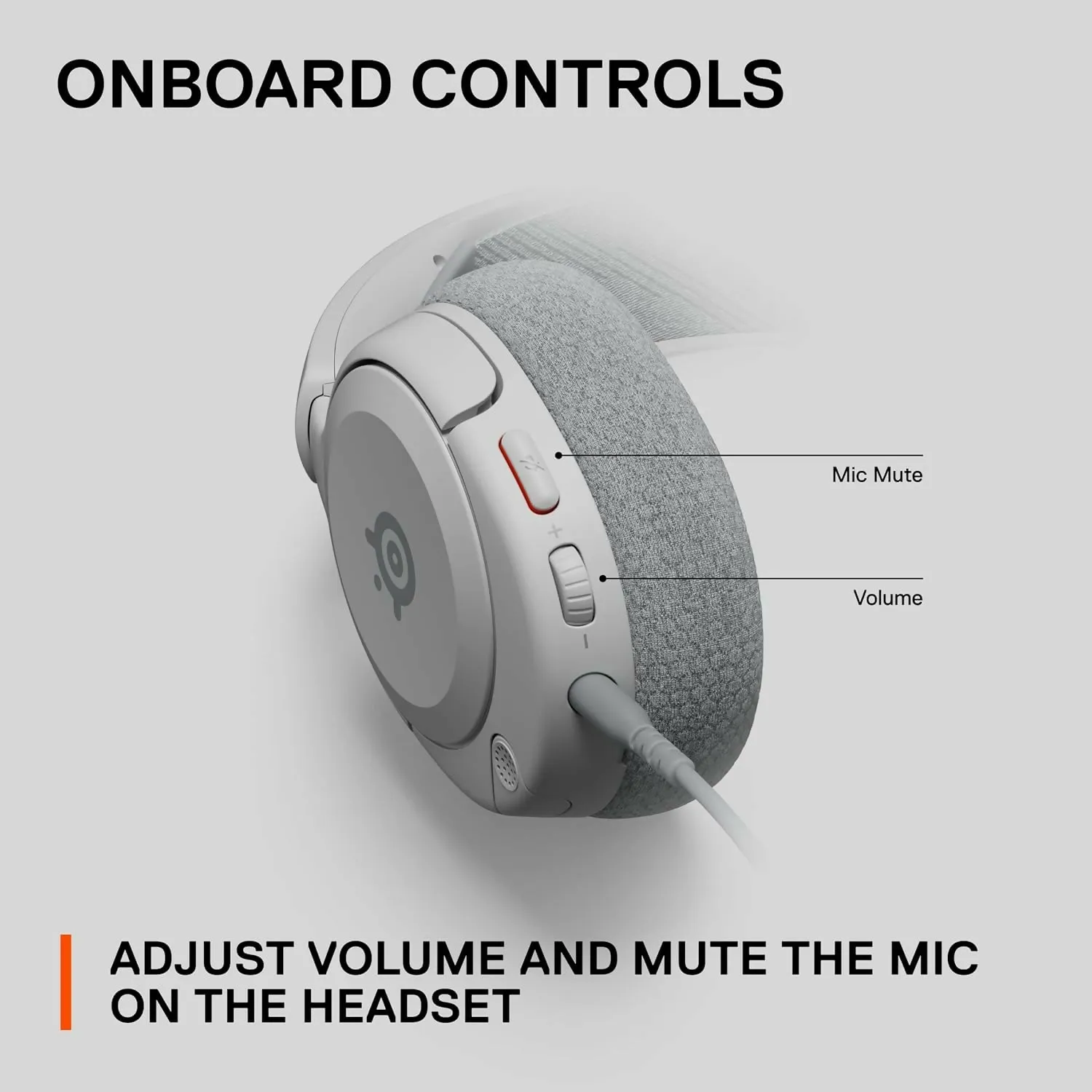 SteelSeries Arctis Nova 1P Multi-System Gaming Headset - 360° Spatial Audio - Comfort Design - Durable - Lightweight - Noise-Cancelling Mic - PS5/PS4, PC, Xbox, Switch - White
