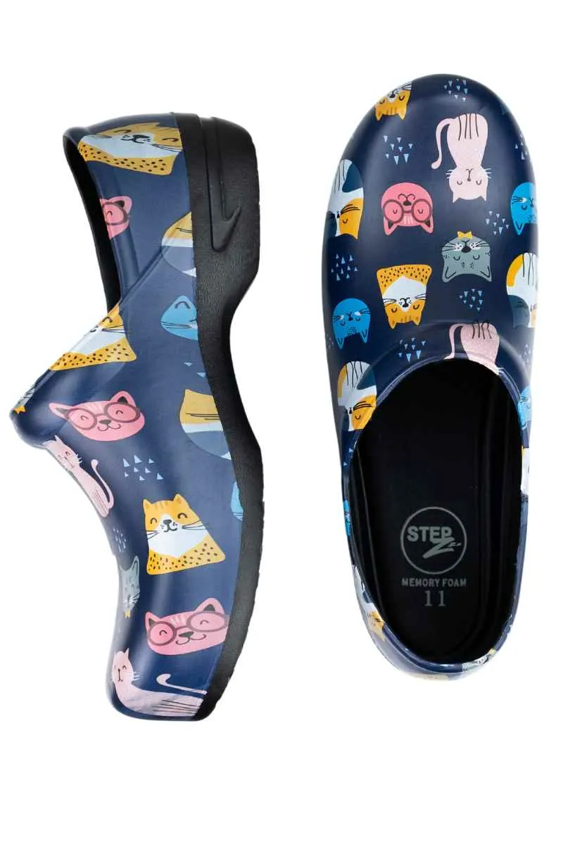 StepZ Women's Slip Resistant Nurse Clogs | Meow Z's