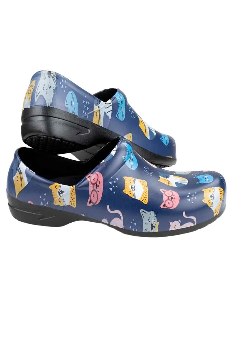 StepZ Women's Slip Resistant Nurse Clogs | Meow Z's