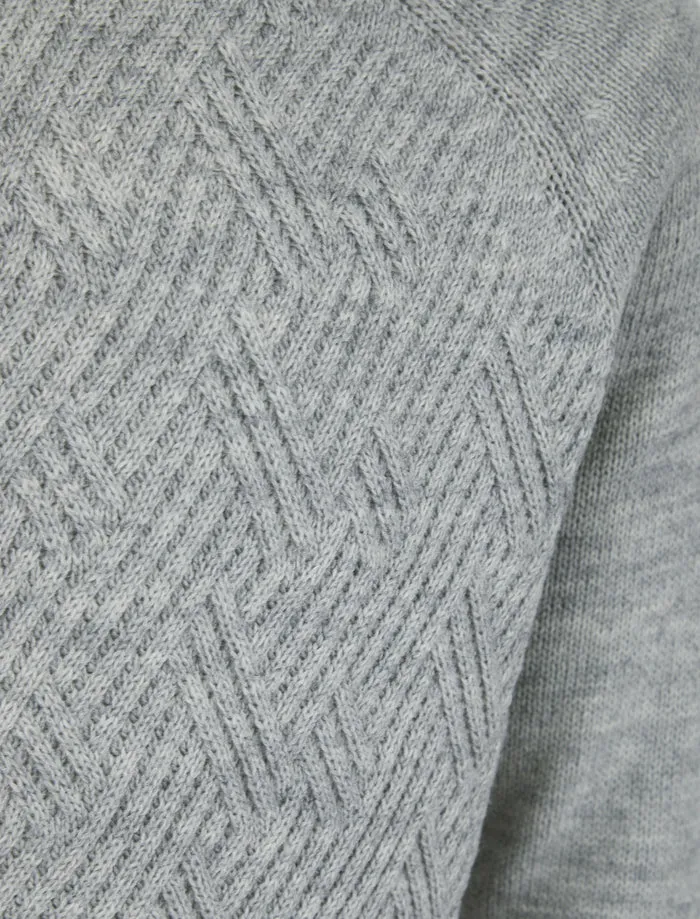 Sudeikis Crew Neck Light Silver Marl