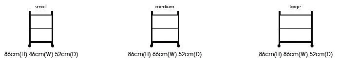 Sunflower - Dressing Trolley, 2 Glass Effect Safety Trays 46cm wide