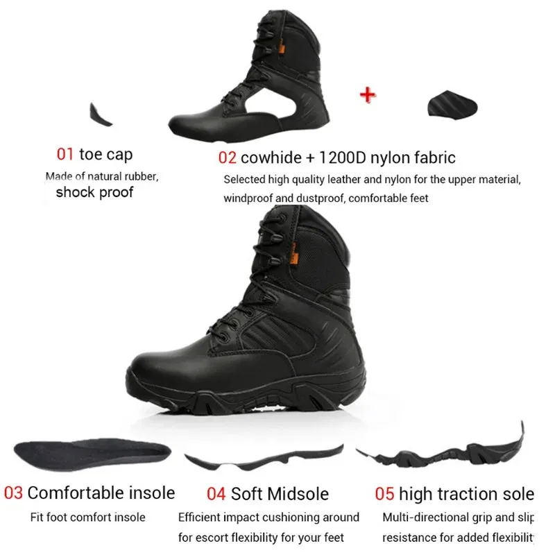 Tactical Research Boots  | Water Proof | Anti Slip