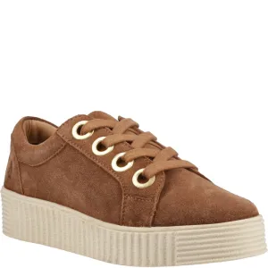Tan Tamsin Suede Trainers