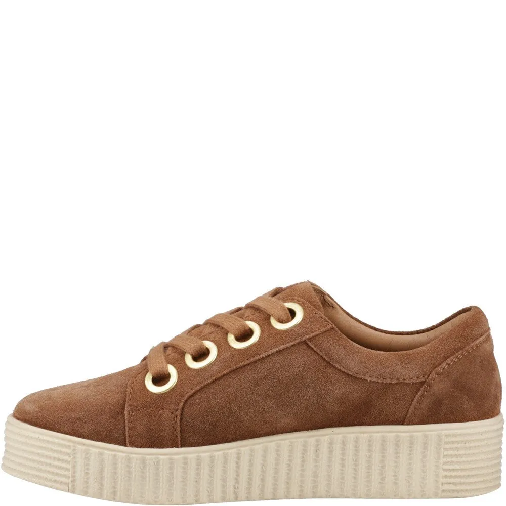 Tan Tamsin Suede Trainers