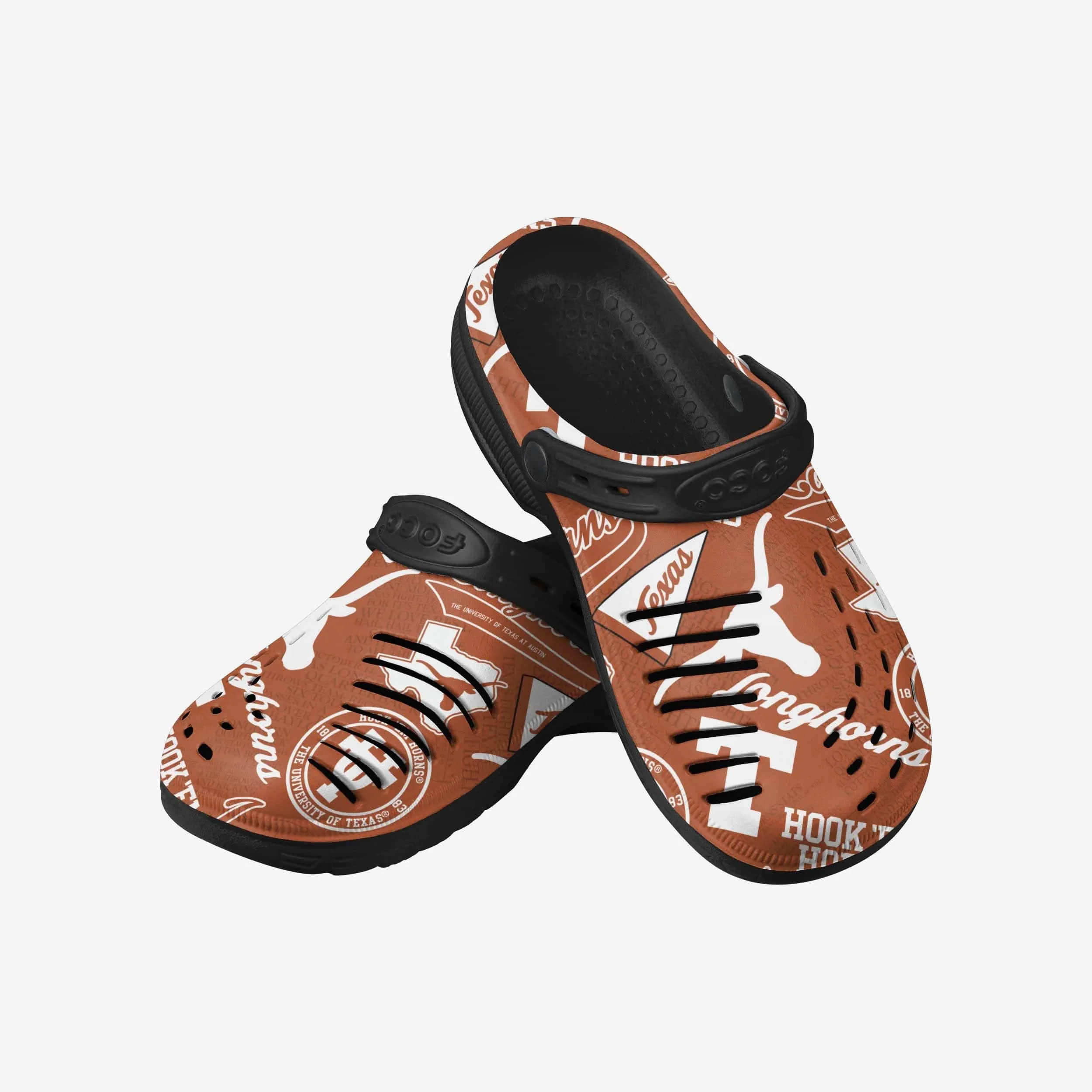 Texas Longhorns Historic Print Clog With Strap