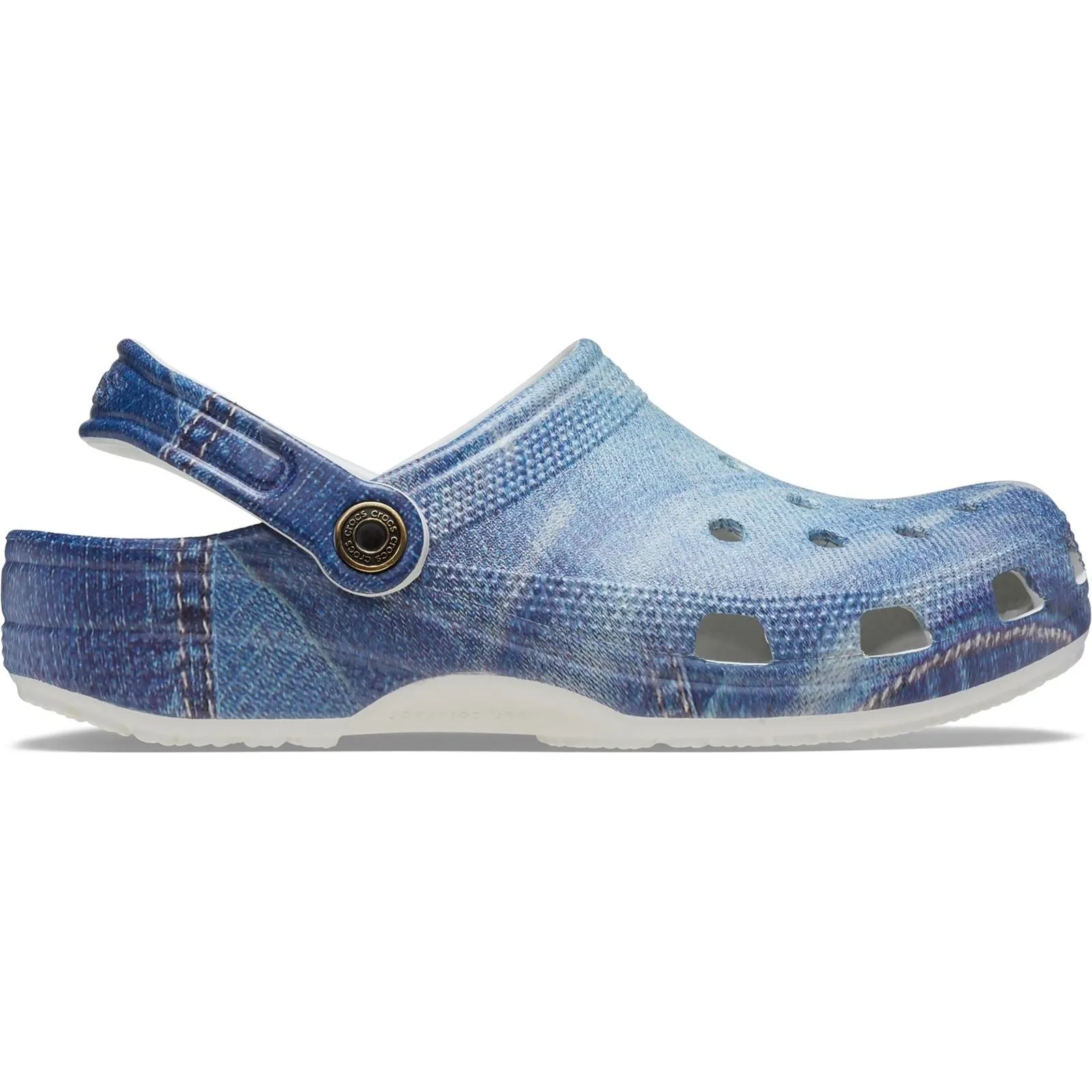 Unisex Crocs 210402 Klassische Denim Clog-Sandalen