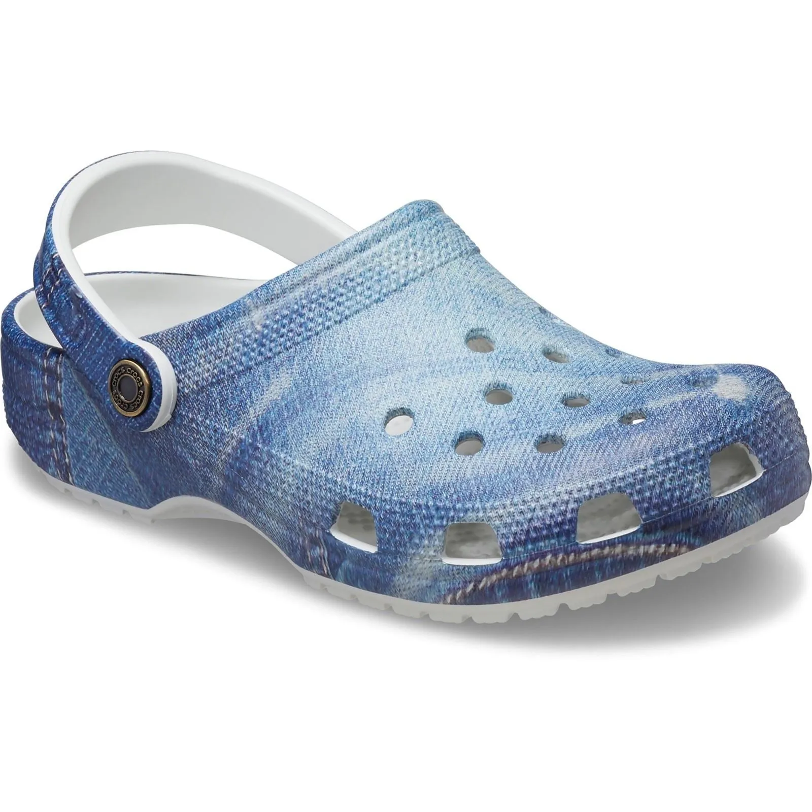 Unisex Crocs 210402 Klassische Denim Clog-Sandalen