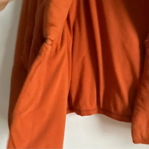 Urban Outfitters Out From Under Sz S Vera Puffy Relaxed Orange Open Front Jacket