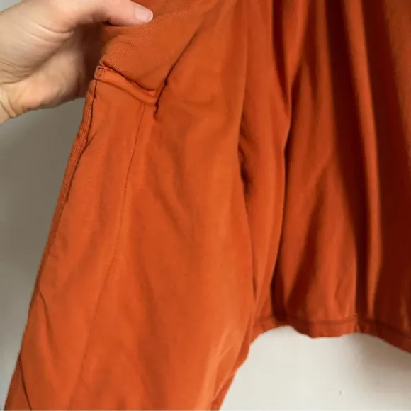 Urban Outfitters Out From Under Sz S Vera Puffy Relaxed Orange Open Front Jacket
