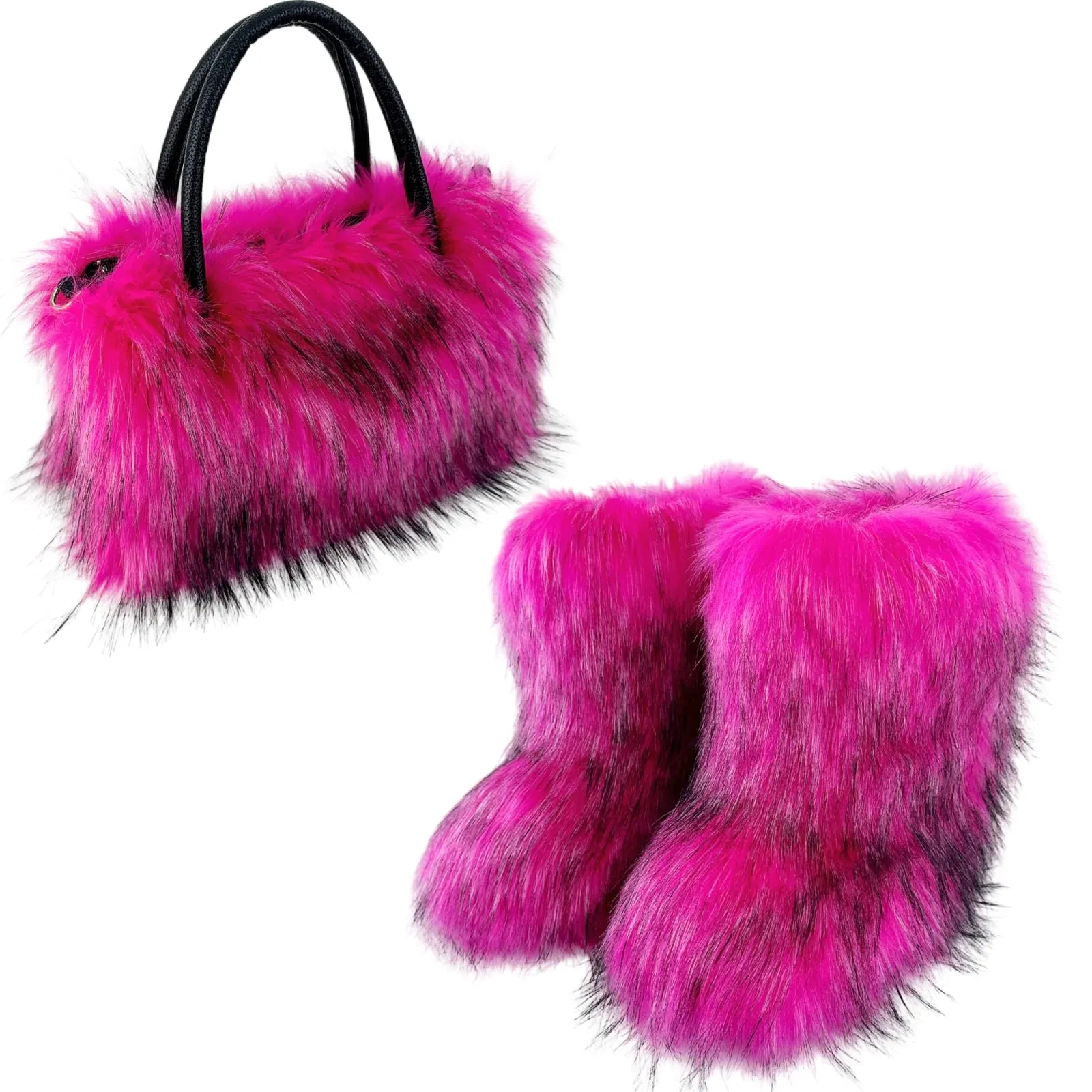 Versatile Luxury Fur Handbag