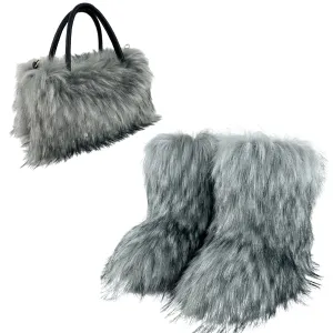 Versatile Luxury Fur Handbag