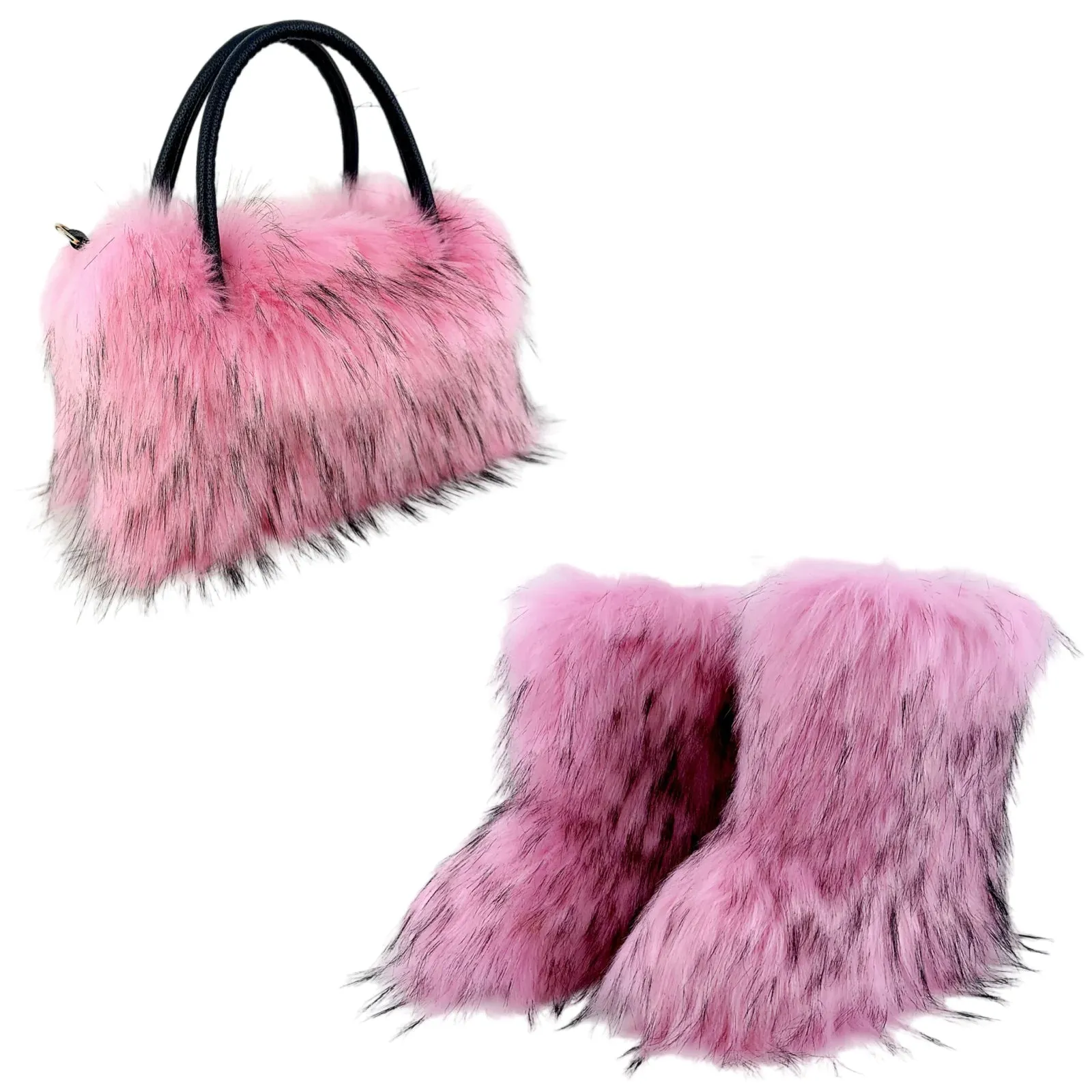 Versatile Luxury Fur Handbag