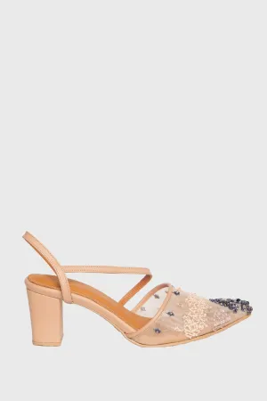 Vivian Heels in Sand Coral