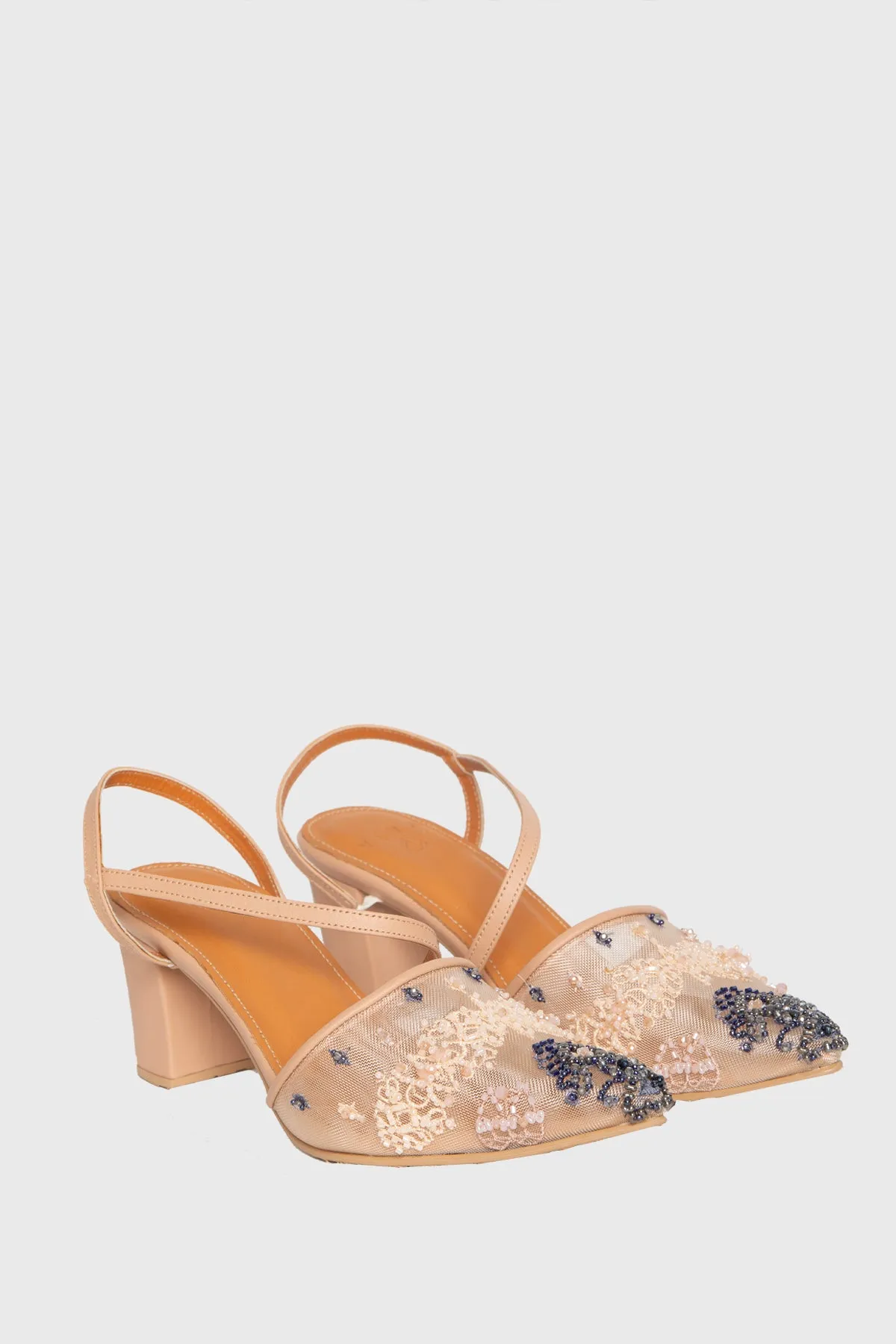 Vivian Heels in Sand Coral