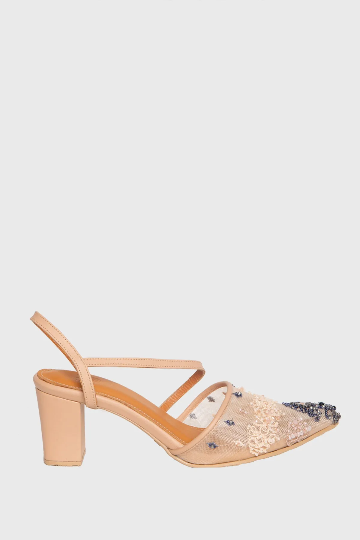 Vivian Heels in Sand Coral